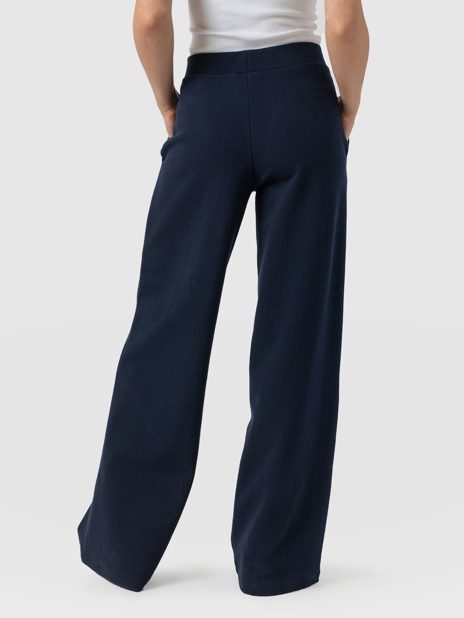 Keller Wide Leg Pant - Navy Twill
